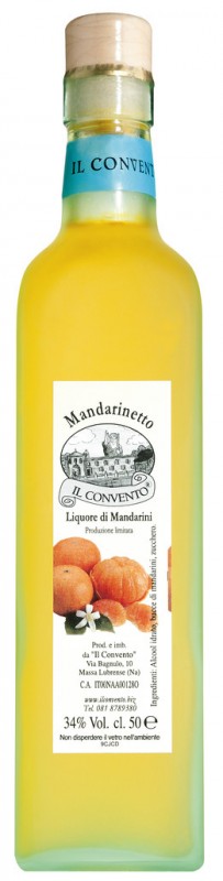 Mandarinenlikör, Mandarinetto, Il Convento - 500 ml - Flasche Mandarinenlikör, Mandarinetto, Il Convento - 500 ml - Flasche