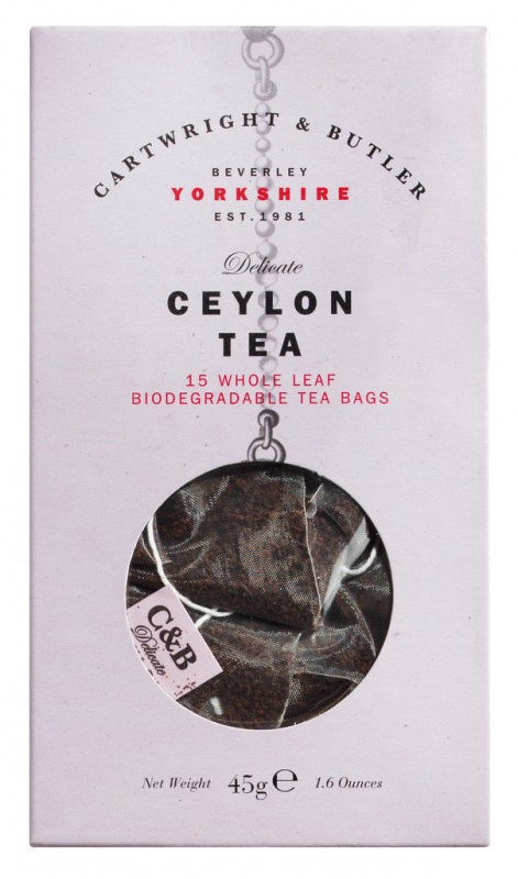 Cylon Tee, Karton, Cylon Tea, cartoN, Cartwright & Butler - 15 x 3 g - Packung Cylon Tee, Karton, Cylon Tea, cartoN, Cartwright & Butler - 15 x 3 g - Packung