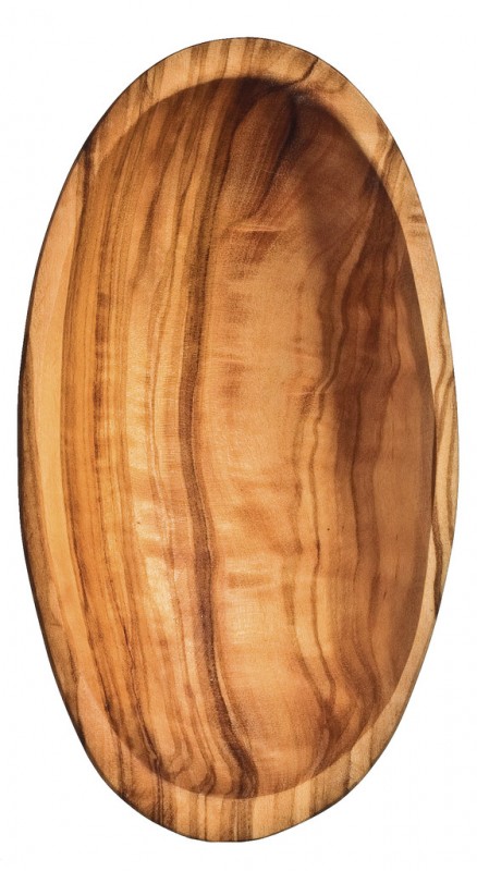 Schaaltje van olijfhout, schaaltje van olijfhout, klein, Olio Roi - ongeveer 13 x 7 x 2 cm - stuk
