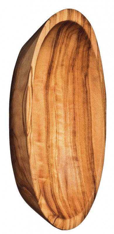 Schaaltje van olijfhout, schaaltje van olijfhout, klein, Olio Roi - ongeveer 13 x 7 x 2 cm - stuk