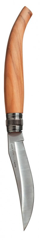 Klinge 10,5 cm, Messer mit Olivenholzgriff Occitano, Coltelleria Marietti - 24 x 2 cm - Stück Klinge 10,5 cm, Messer mit Olivenholzgriff Occitano, Coltelleria Marietti - 24 x 2 cm - Stück