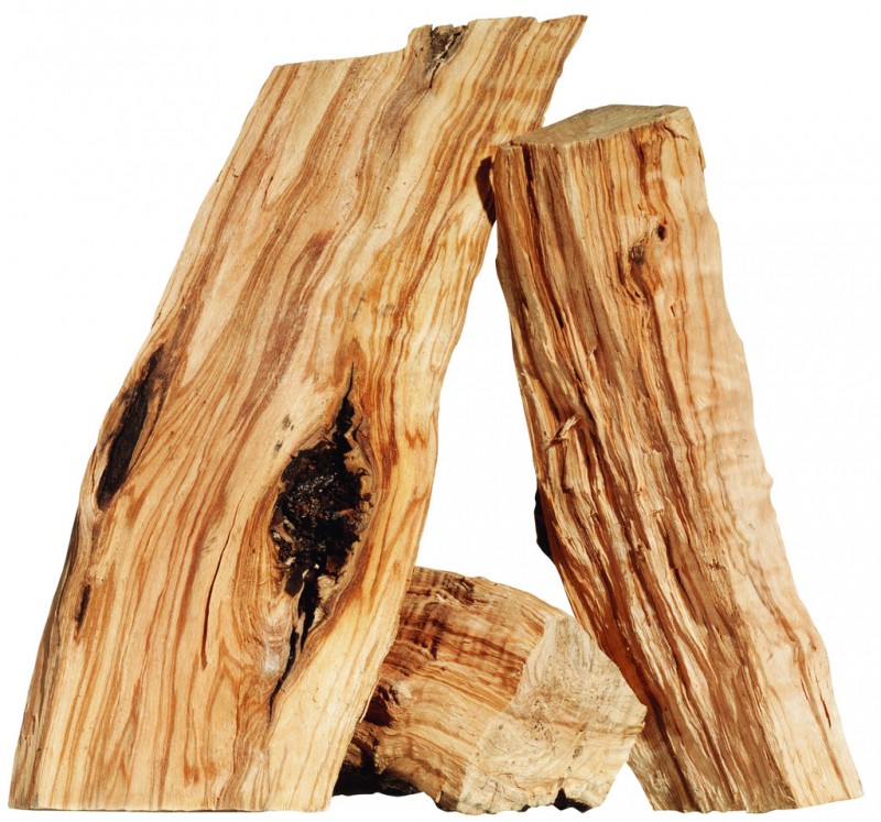 Legno per barbecue, Grillholz aus Olivenholz, Olio Roi - ca. 10 kg - Karton