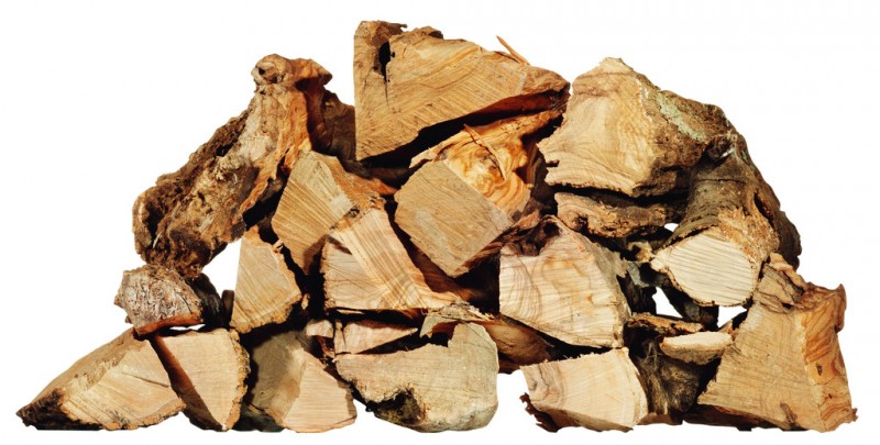 Legno per barbecue, olive wood, Olio Roi - 10 kg - carton