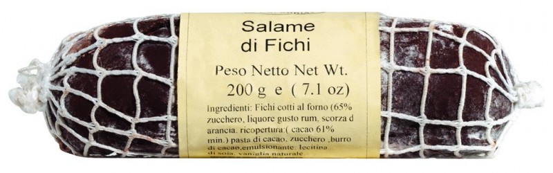 Salame di fichi, fig salami, dolci pensieri - 200 g - piece