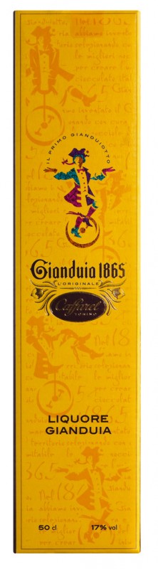 Gianduia Likör 17 % Alkohol, Gianduia Likör, Caffarel - 0,5 l - Flasche Gianduia Likör 17 % Alkohol, Gianduia Likör, Caffarel - 0,5 l - Flasche