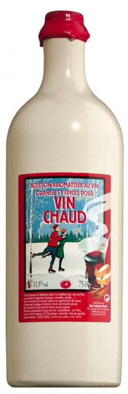 Vin Chaud, Cruchon, Weinhaltiges Mischgetränk, Steinkrug, Savoa - 0,75 l - Flasche