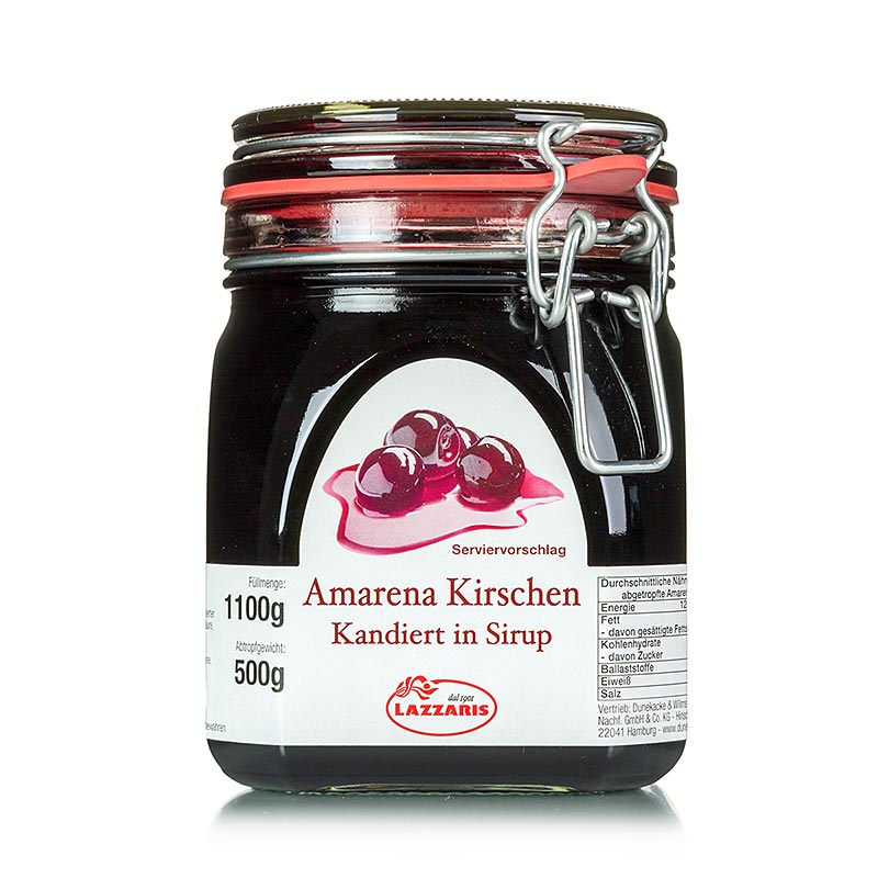 Amarena-kersen, op siroop - 1,1 kg - Glas