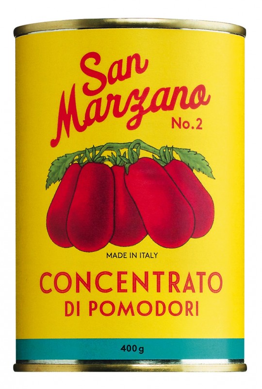 Tomatpuré fra San Marzano tomater, concentrato di pomodoro San Marzano Vintage, Il pomodoro più Buono - 400 g - sokkel