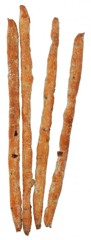 Grissini stirati alla cipolla rossa, hand-rolled breadsticks with red onions, Mario Fongo - 200 g - bag