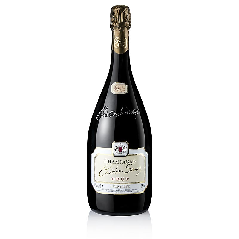 Champagner Cristian Senez 1992er Grande Reserve, brut, 12% vol., Magnum - 1,5 l - Flasche Champagner Cristian Senez 1992er Grande Reserve, brut, 12% vol., Magnum - 1,5 l - Flasche