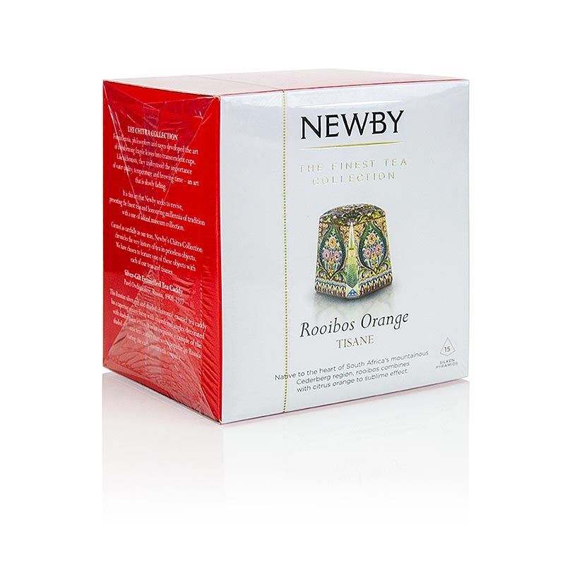 Newby thé Rooibos et Orange, infusion, Roibuschtee - 37,5g, 15 pièces - carton
