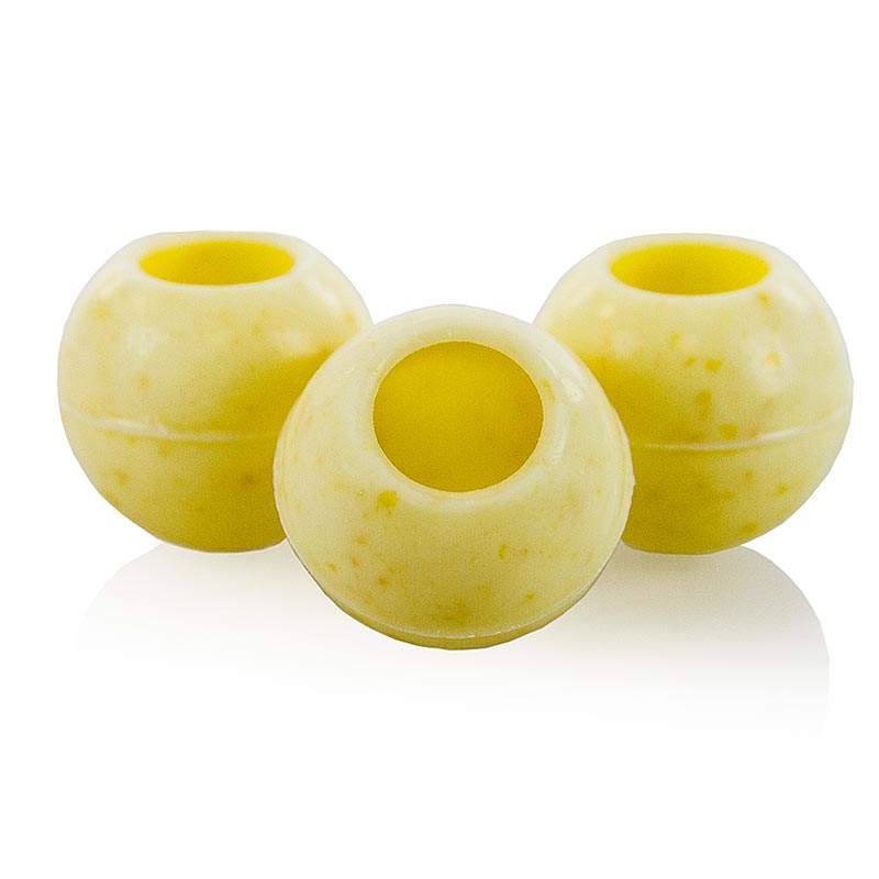 Trüffel-Hohlkugel, Limone, ø 26mm, Läderach - 252 St - Karton Trüffel-Hohlkugel, Limone, ø 26mm, Läderach - 252 St - Karton