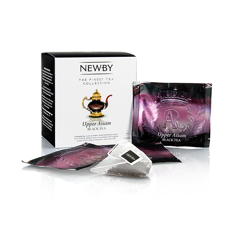 Newby Tea Upper Assam, indischer schwarzer Tee - 37,5 g, 15 Stück - Karton