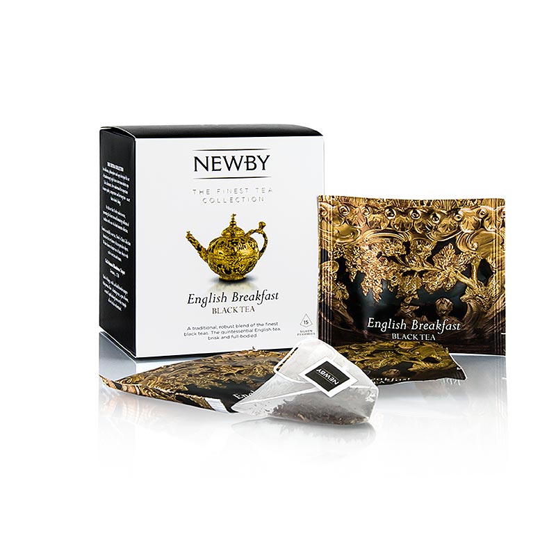 Newby Tea English Breakfast, schwarzer Tee - 37,5 g, 15 Stück - Karton