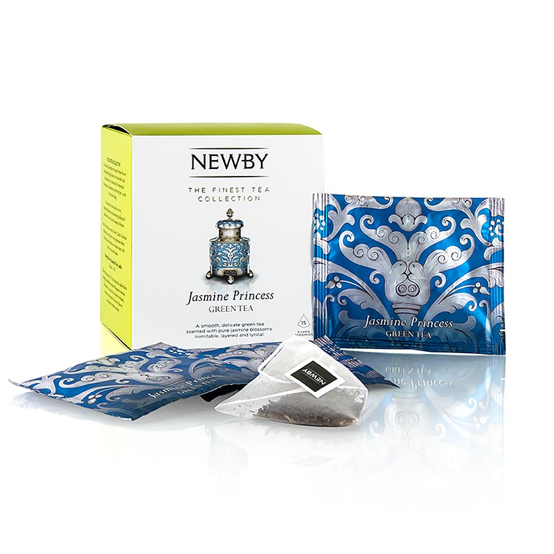 Newby Tea Jasmin Princess, chinesischer grüner Tee - 37,5 g, 15 Stück - Karton