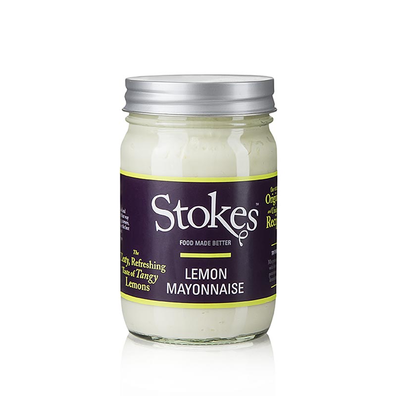 Stokes Lemon Mayonnaise, mit Zitronenschale - 345 ml - Glas Stokes Lemon Mayonnaise, mit Zitronenschale - 345 ml - Glas