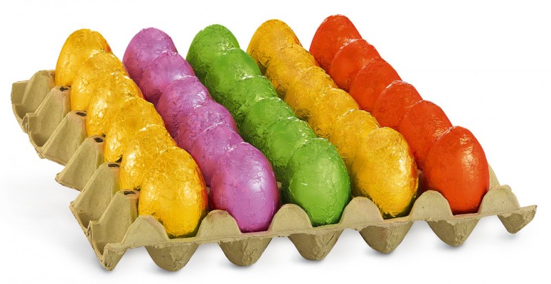 Ovicioni coloranti, Display, Schokoladeneier farbig sortiert, Display, Caffarel - 30 x 25 g - Display Ovicioni coloranti, Display, Schokoladeneier farbig sortiert, Display, Caffarel - 30 x 25 g - Display