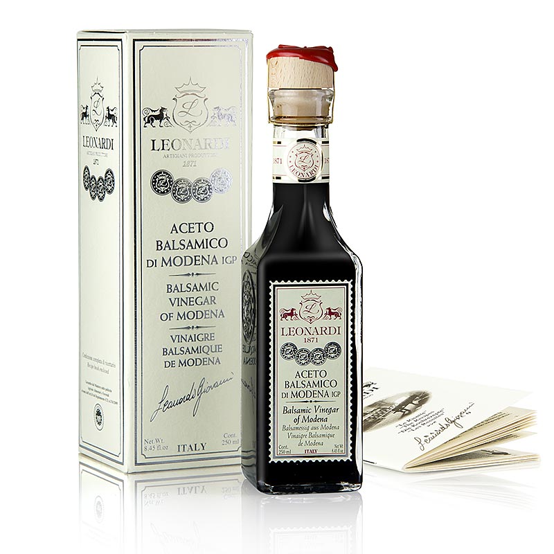 Leonardi - Aceto Balsamico di Modena IGP/PGI, Francobollo, 8 years L193 - 250 ml - bottle