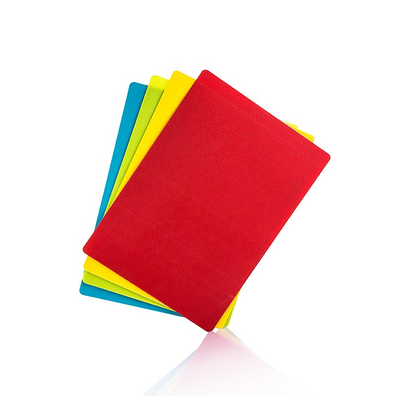 Rösle Schneidauflagen, 4-tlg., Gelb / Blau / Grün / Rot, 35 x 25 cm - 4 tlg. - Folie Rösle Schneidauflagen, 4-tlg., Gelb / Blau / Grün / Rot, 35 x 25 cm - 4 tlg. - Folie