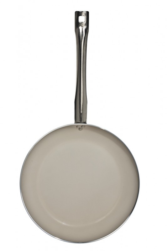 weiße Kerastone-Beschichtung, Edehlstahlgriff, Aluminium-Bratpfanne Kerastone Profi White Ø 28, Ballarini - 28 cm - Stück weiße Kerastone-Beschichtung, Edehlstahlgriff, Aluminium-Bratpfanne Kerastone Profi White Ø 28, Ballarini - 28 cm - Stück