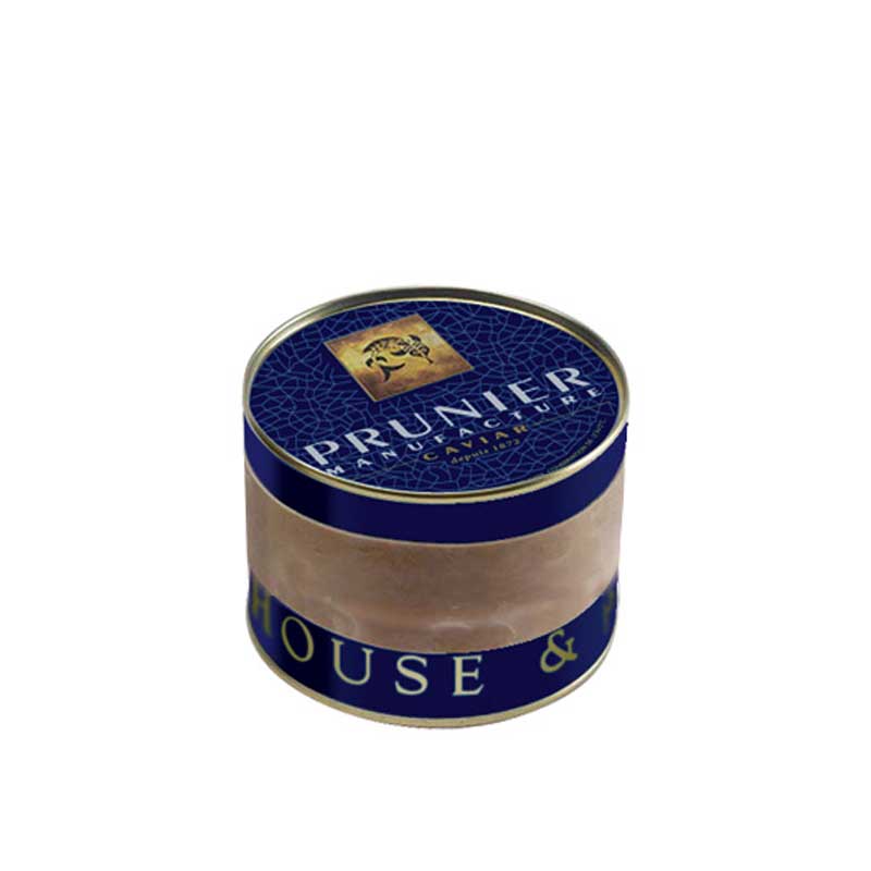 Prunier Kaviar Malossol vom Caviar House & Prunier (Acipenser baerii) - 125 g - Originaldose mit Gummi