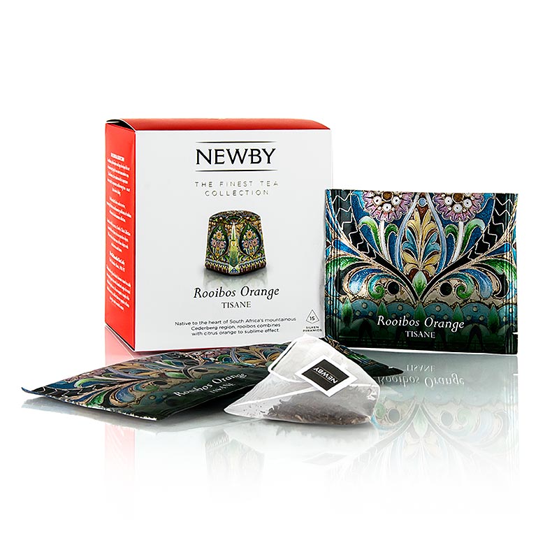 Newby Tea Rooibos & Orange, Infusion, Roibuschtee - 37,5 g, 15 Stück - Karton