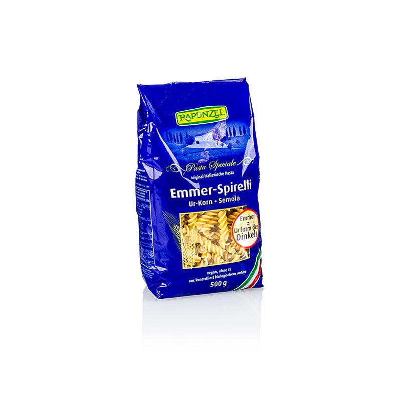 Rapunzel, Emmer Nudeln - Spirelli, Semola, BIO - 500 g - Beutel