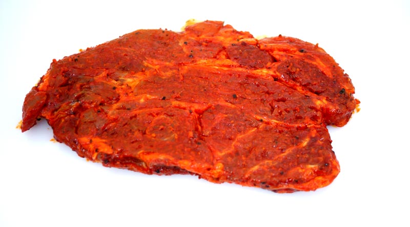 Grillnackensteaks fertig mariniert vom Schwein, Landmetzgerei Heinrichs - 2x ca. 180 g - Vakuumverpackung Grillnackensteaks fertig mariniert vom Schwein, Landmetzgerei Heinrichs - 2x ca. 180 g - Vakuumverpackung