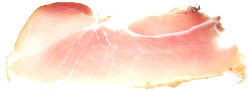 Knochenschinken geschnitten, Landmetzgerei Heinrichs - pro 100 g - Vakuumverpackung Knochenschinken geschnitten, Landmetzgerei Heinrichs - pro 100 g - Vakuumverpackung
