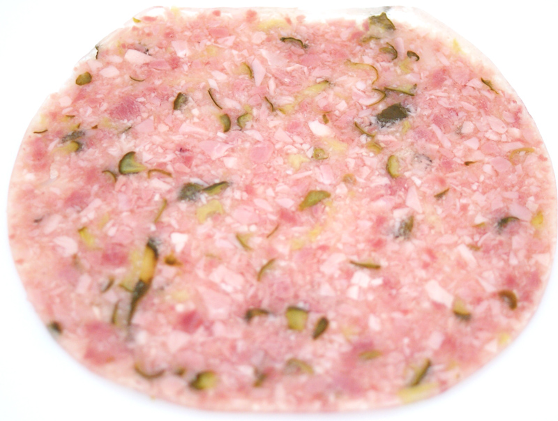 Hausmacher Gurkensülze geschnitten, Landmetzgerei Heinrichs - pro 100 g - Vakuumverpackung Hausmacher Gurkensülze geschnitten, Landmetzgerei Heinrichs - pro 100 g - Vakuumverpackung