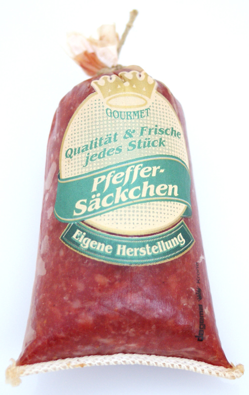 Zwiebelmettwurst geräuchert, Landmetzgerei Heinrichs - ca. 175 g - Stück Zwiebelmettwurst geräuchert, Landmetzgerei Heinrichs - ca. 175 g - Stück