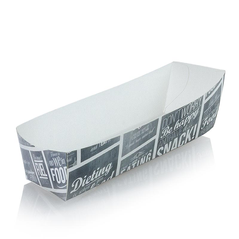 Disposable tapas bowl, 105 x 33 x 30 mm, cardboard, chalk concept - 400 St - carton