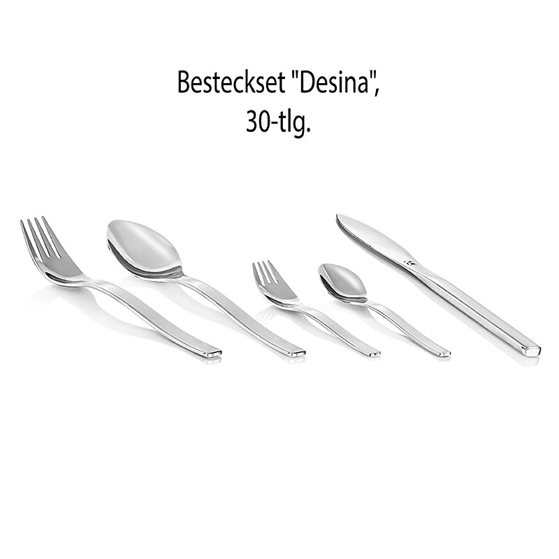 Besteckset Desina - Messer, Gabel groß & klein, Löffel groß & klein - 30 tlg. - Karton Besteckset Desina - Messer, Gabel groß & klein, Löffel groß & klein - 30 tlg. - Karton