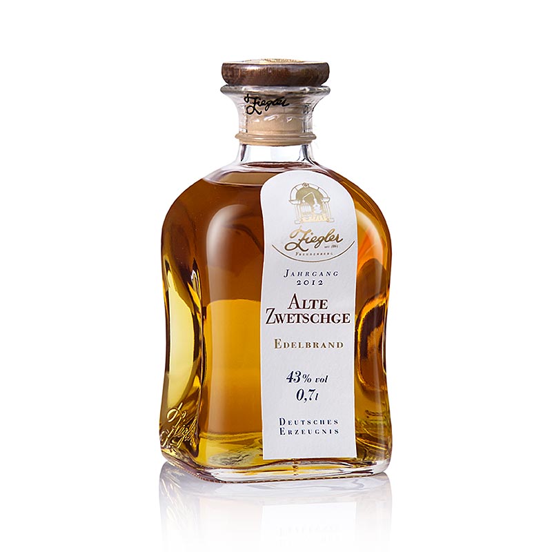 Alte Zwetschge (Pflaume) - Edelbrand, 43% vol., Ziegler - 700 ml - Flasche Alte Zwetschge (Pflaume) - Edelbrand, 43% vol., Ziegler - 700 ml - Flasche