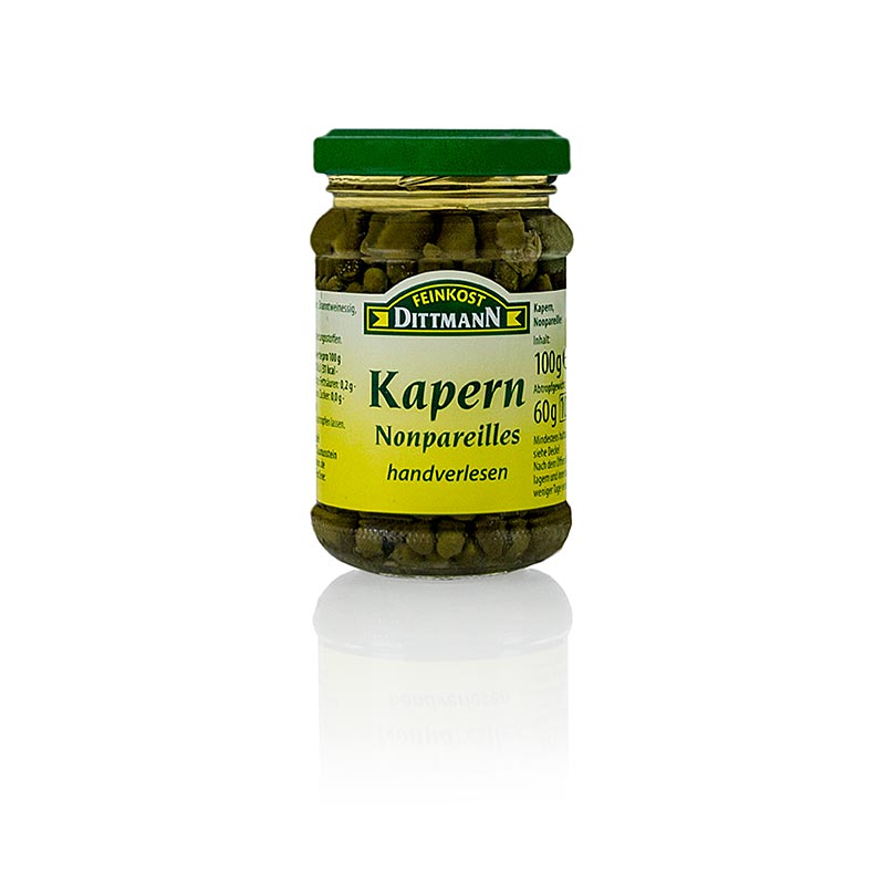 Kapern Nonpareilles, Ø 4-7mm, Dittmann - 100 g - Glas