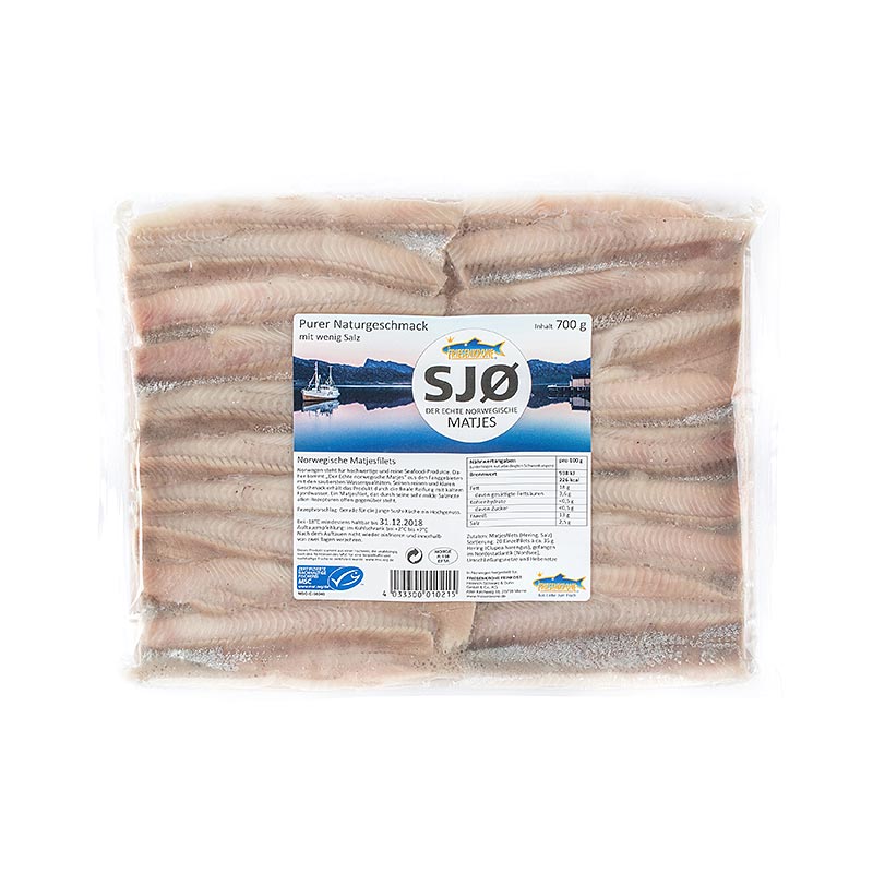 Matjesfilets SJØ, ca. 20 Filets - 700 g, ca.20 St - Beutel Matjesfilets SJØ, ca. 20 Filets - 700 g, ca.20 St - Beutel