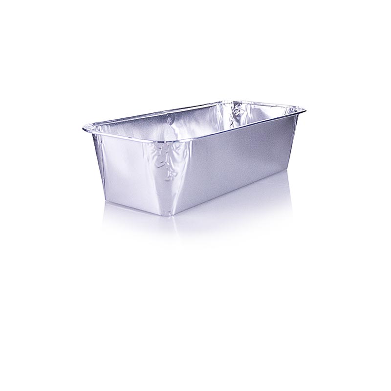 Disposable take away aluminum trays, rectangular, 6 x 10, 2 x 23 cm, 1.09 l - 10 St - carton