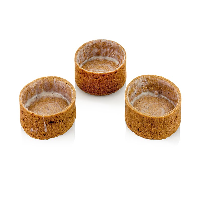 Dessert-Tartelettes Spekulatius, gecoated, Ø 33x19mm h - 1,47 kg, 210 St - Karton Dessert-Tartelettes Spekulatius, gecoated, Ø 33x19mm h - 1,47 kg, 210 St - Karton