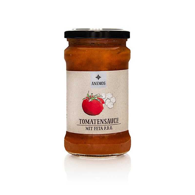 ANEMOS Tomato Feta Pastasauce - 280 g - Glass