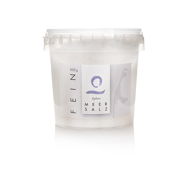 Sylter Meersalz, fein - 500 g - Pe-dose Sylter Meersalz, fein - 500 g - Pe-dose