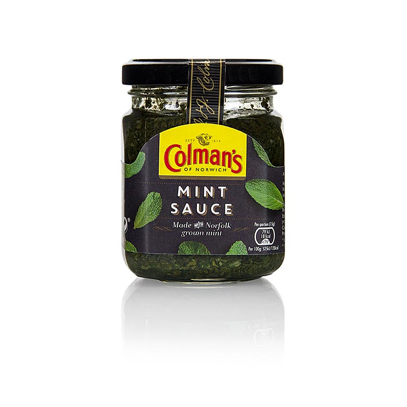 Sauce à la menthe anglaise (sauce à la menthe), Colmans, Angleterre - 165 g - verre