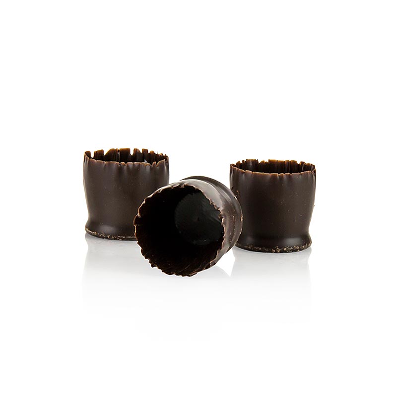Schokoform - Snobinettes, dunkle Schokolade, Ø 23-27 mm, 26 mm hoch, Mona Lisa - 430 g, 90 Stück - Karton