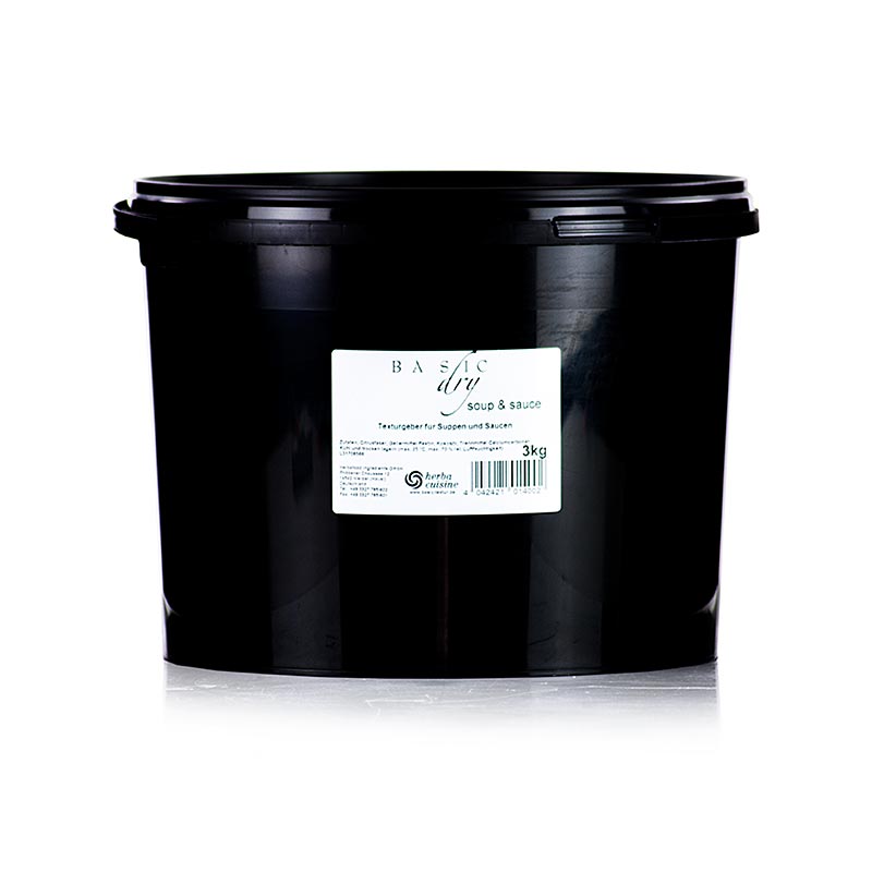 Basic Dry hell- Bindemittel & Texturgeber aus Zitrusfaser Pulver, Herbacuisine - 3 kg - Pe-eimer