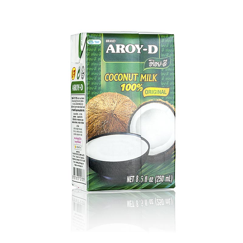 Le lait de coco, Aroy-D - 250 ml - Tetra Pak
