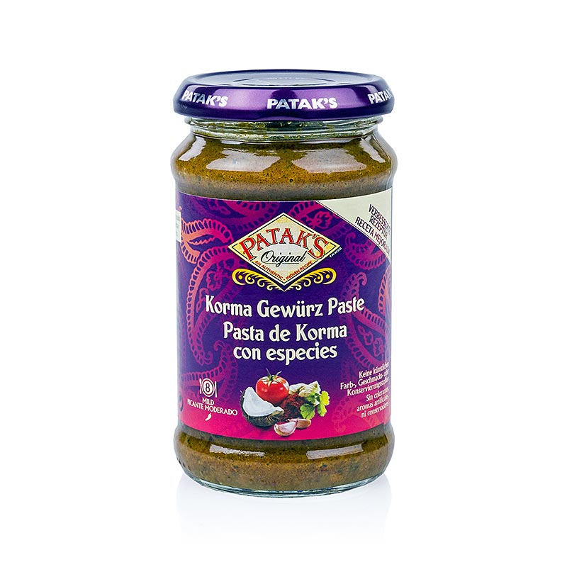 Curry Paste Korma, mild, Patak`s - 290 g - Glas