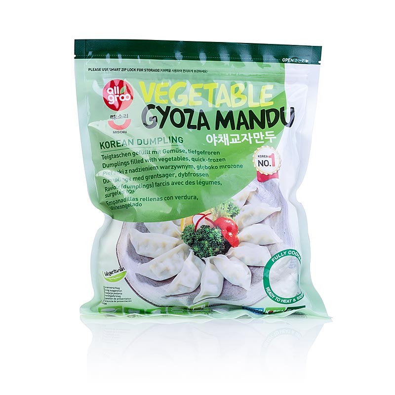 Wan Tan - Gyoza Teigtaschen mit Gemüsefüllung (Tofu, Lauch, Kohl, Soja) - 540 g, 40 x 13,5g - Pe-sack