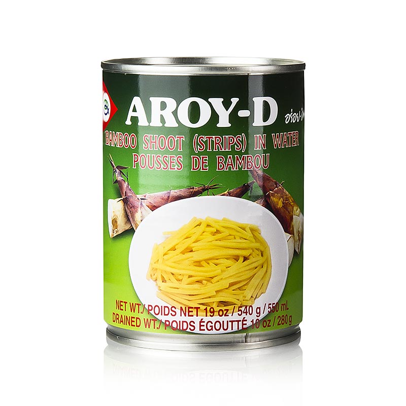 Bamboo shoot strepen, Aroy-D - 540 g - Kan