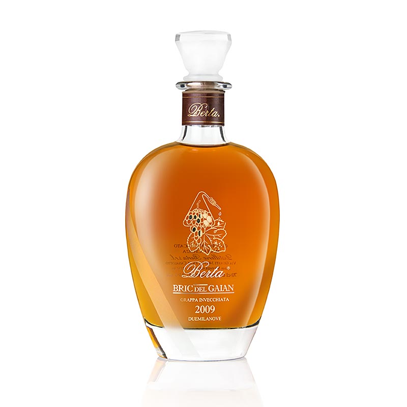 Bric del Gaian 2009 - Grappa Moscato Invecchiata, 43% vol., Berta - 700 ml - Flasche Bric del Gaian 2009 - Grappa Moscato Invecchiata, 43% vol., Berta - 700 ml - Flasche