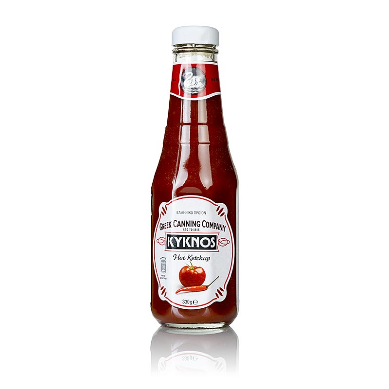Ketchup de tomate, épicé, Kyknos, Grèce - 290 ml - Bouteille Ketchup de tomate, épicé, Kyknos, Grèce - 290 ml - Bouteille