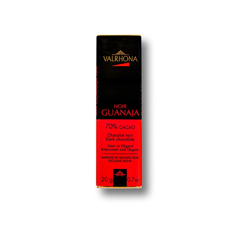 Valrhona Guanaja - Bitterschokolade, Mini-Tafeln, 70% Kakao - 1 kg, 50 x 2 0g - Schachtel Valrhona Guanaja - Bitterschokolade, Mini-Tafeln, 70% Kakao - 1 kg, 50 x 2 0g - Schachtel